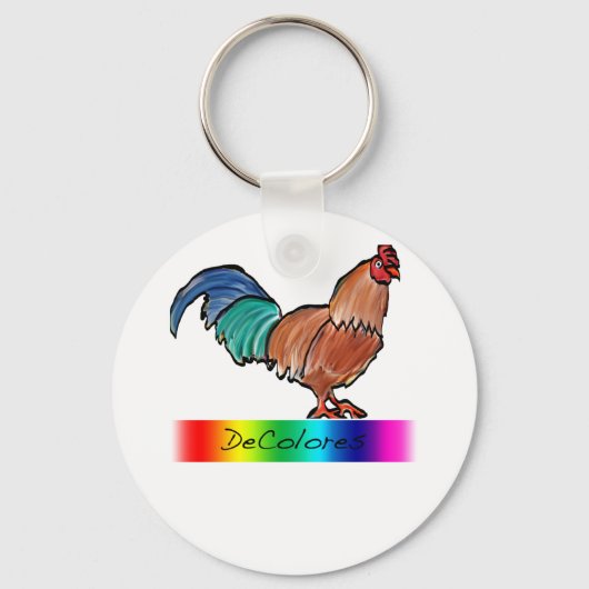 DeColores Rooster Sleutelhanger (Voorkant)