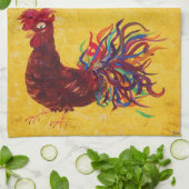 DeColores Rooster Theedoek (Gevouwen)