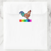 DeColores Rooster Vierkante Sticker (Tas)