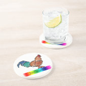 DeColores Rooster Zandsteen Onderzetter (Zijkant)