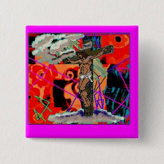 decolores vierkante button 5,1 cm