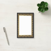 Decomand zwart en gouden kunst post-it® notes (Kantoor)