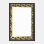 Decomand zwart en gouden kunst post-it® notes (Voorkant)
