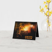 Decomponeer samen Halloween kaartfeest de hele nac Kaart (Gele Bloem)