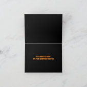 Decomponeer samen Halloween kaartfeest de hele nac Kaart (Binnen)