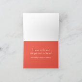 Decomuzikanten spelen kerstliederen briefkaart (Binnen)