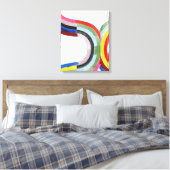 Deconstructed Rainbow - Horizontaal Canvas Afdruk (Insitu (Slaapkamer))