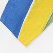 Deconstructed Rainbow - Horizontaal Fleece Deken (Hoek)