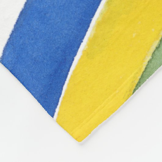 Deconstructed Rainbow - Horizontaal Fleece Deken (Hoek)