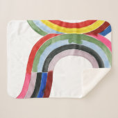 Deconstructed Rainbow - Horizontaal Sherpa Deken (Voorkant (horizontaal))