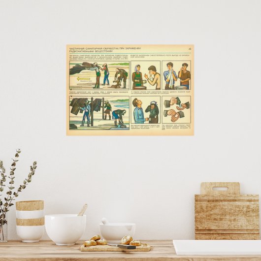 decontaminatie poster (Keuken)