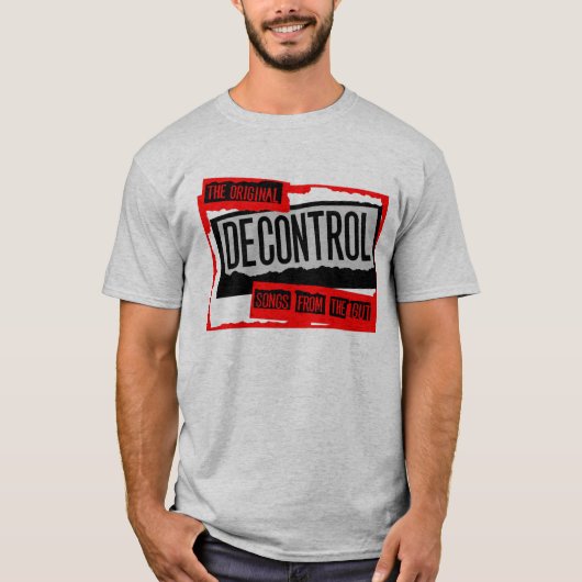Decontrol- liedjes van de Gut-Red T-shirt (Voorkant)
