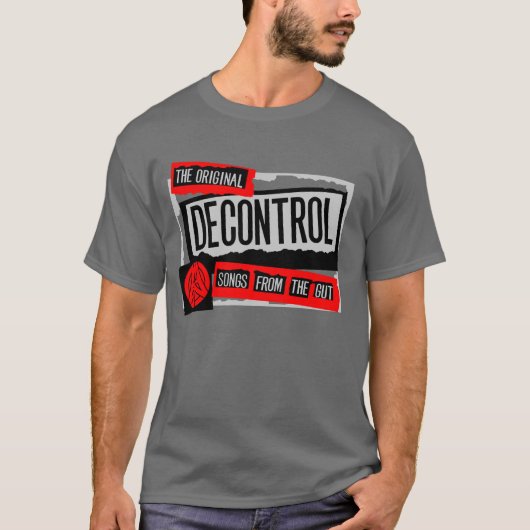 Decontrol- rood symbool t-shirt (Voorkant)