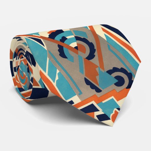 Decoontwerp 15 uit de jaren 20 stropdas (Opgerold)