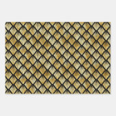Decopatronen voor gouden en zwarte diamanten inpakpapier vel (Voorkant 2)