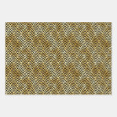 Decopatronen voor gouden en zwarte diamanten inpakpapier vel (Voorkant)