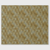 Decopatroon voor gouden en zwarte diamanten cadeaupapier (Vlak)