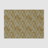 Decopatroon voor gouden en zwarte diamanten tissuepapier (Voorkant)