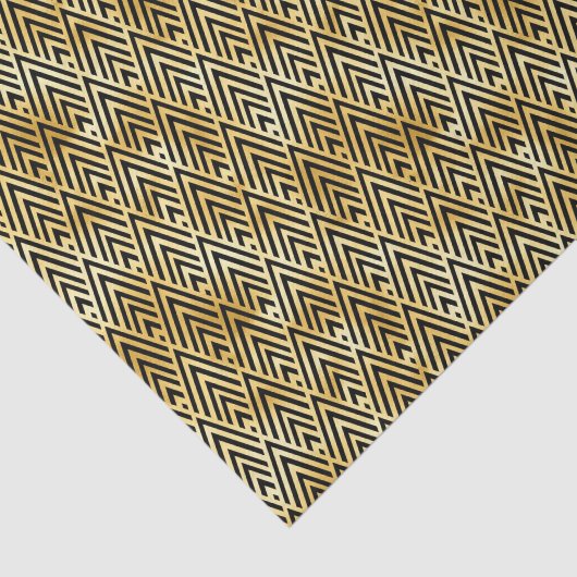 Decopatroon voor gouden en zwarte diamanten tissuepapier (Detail)