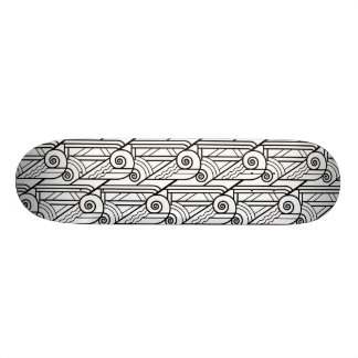 Decopatroon zwart/wit skateboard