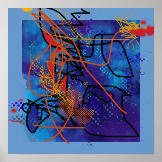 decor abstraction art poster (Voorkant)