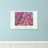 Decor Artwork Flowers Flower Blosbezems CricketDia Canvas Afdruk (Insitu (Houten vloer))