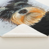 Décor Banket | HONDENLIEFHEBBER | Cute Schnauzer Sherpa Deken (3/4)