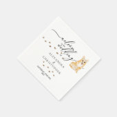 Decor Drink Corgi Dog Welkom op bruiloft Servet (Hoek)