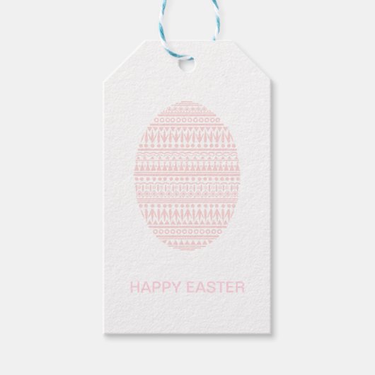 Decor Egg Paasgeschenk Label - Roze Cadeaulabel (Voorkant)