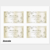  decor-hoeken voor crèmelabels rechthoekige sticker (Vel)