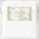  decor-hoeken voor crèmelabels rechthoekige sticker (Tas)