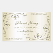  decor-hoeken voor crèmelabels rechthoekige sticker (Voorkant)