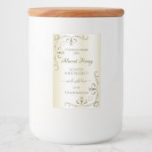 decor-hoeken voor crèmelabels voedselcontainer etiket (Voorkant)