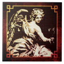 Decor Keramische Tegel - Angels zijn nog helder