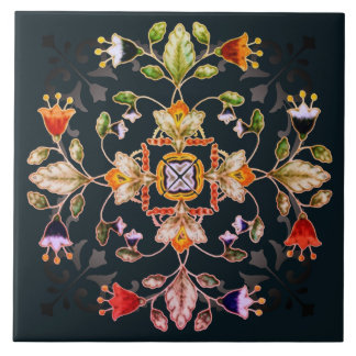 Decor Keramische Tegel - Fiori Tegeltje