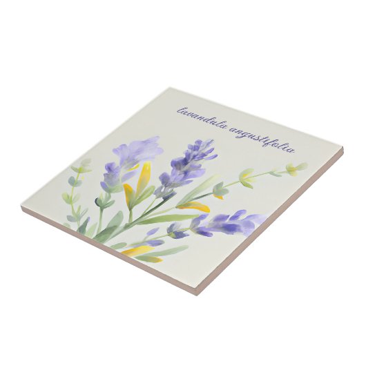 Decor Lavender uit Frankrijk Tegeltje (Zijkant)