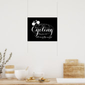 decor met een koel fietsensportthema poster (Keuken)