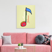decor muzieknotitie op maat canvas afdruk (Insitu (Woonkamer))