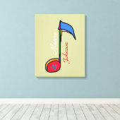 decor muzieknotitie op maat canvas afdruk (Insitu (Houten vloer))