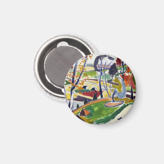 Decor Plat door Henry Lyman Sayen,  Magneet (Voorkant / Achterkant)