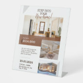 Decor Reclamebord Met Voetstuk (Voorkant)