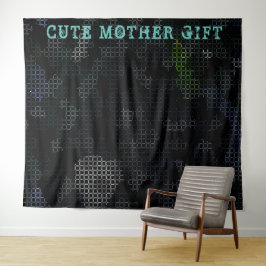 DECOR_Room_CUTE MOTHER GIFT_BLACK_RMDESIGNFLO55 Wandkleed