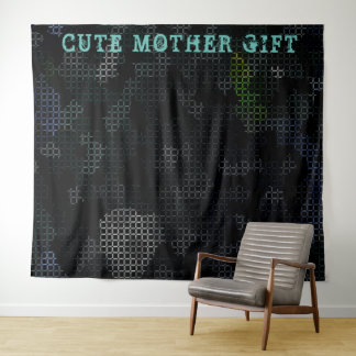 DECOR_Room_CUTE MOTHER GIFT_BLACK_RMDESIGNFLO55 Wandkleed
