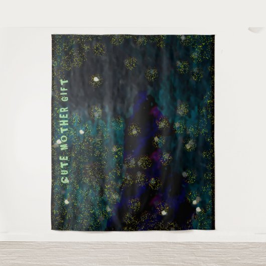 DECOR_Room_CUTE MOTHER GIFT_blue_RMDESIGNFLO55 Wandkleed (Voorkant)