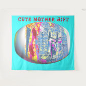 DECOR_Room_CUTE MOTHER GIFT_BLUE_RMDESIGNFLO55 Wandkleed (Voorkant (horizontaal))