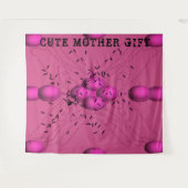 DECOR_Room_CUTE MOTHER GIFT_DARKPINK_RMDESIGNFLO55 Wandkleed (Voorkant (horizontaal))