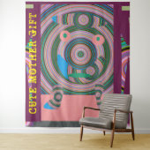 DECOR_Room_CUTE MOTHER GIFT_PINK_RMDESIGNFLO55 Wandkleed (In situ)