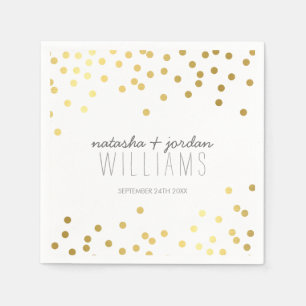 DECOR schattige confetti bederft gouden grijs Servetten