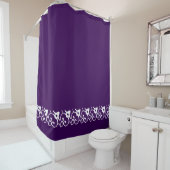decor Solid Deep Royal Paarse Bathroom Home Douchegordijn (In situ)