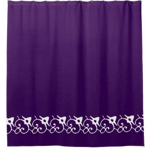 decor Solid Deep Royal Paarse Bathroom Home Douchegordijn (Voorkant)